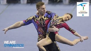 HIGHLIGHTS  2016 Acrobatic Worlds Putian CHN – Mixed Pairs  We are Gymnastics [upl. by Adam307]