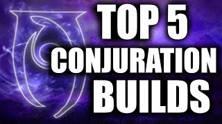 Skyrim  Top 5 Conjuration Builds [upl. by Imiaj162]