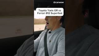 Toyota Yaris GR vs Ferrari 812 Superfast [upl. by Mandel]