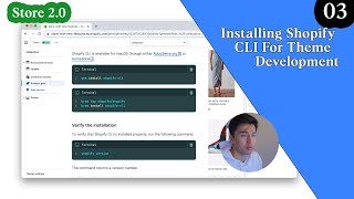 Installing Shopify CLI For Theme Development Part 3 [upl. by Anem312]