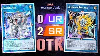 YuGiOh Master Duel  Cheapest 0 UR 2 SRs Budget Crusadia Kaiju OTK Deck  Synchro x Link Festival [upl. by Nahtad]