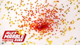 2000 Marbles spinning in GIANT funnel SATISFYING effect [upl. by Eniamrej]