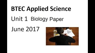 2017 Unit 1 Biology Paper [upl. by Novad]