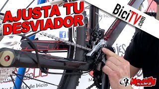 Cómo ajustar un desviador delantero de bicicleta [upl. by Myron537]