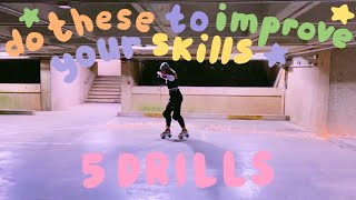 5 Drills to Improve at Roller Skating  Buildable [upl. by Zilvia]