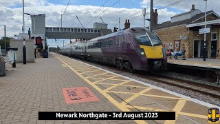 Trains at Newark Northgate 03082023 [upl. by Lida]