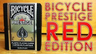 Deck Review  Bicycle Prestige DuraFlex Red Edition HD [upl. by Sublett]