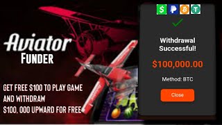 Aviator Funder  How to get money on Aviator for free [upl. by Brothers631]