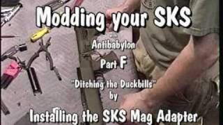 SKS Mods part F installing the sksMagAdapter for modded Tapco 20 rounders [upl. by Uund]