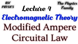 Modified Ampere Circuital Law  Displacement Current  Differential and Integral form [upl. by Tdnerb]