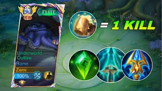 NEW BANE MAGIC BURST BUILD COMBO 2ND SKILL 1 KILL 🔥BEST BROKEN BUILD 2024 [upl. by Ertemed]