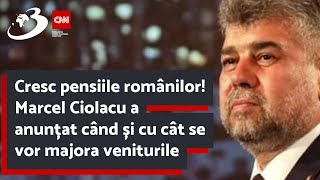 Cresc pensiile românilor Marcel Ciolacu a anunțat când și cu cât se vor majora veniturile [upl. by Id]