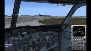 FSX Flying Piedmont with FSCaptain in the MilViz 737 200 Part 2 [upl. by Odnumde]