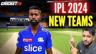 How To Download IPL 2024 New Teams In Cricket 24  RtxVivek [upl. by Corrine]