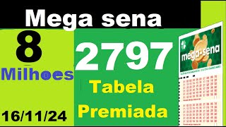 Mega Sena 2797 Sorteio de 8 Milhões Palpites Resultados e Dicas Imperdíveis [upl. by Cupo]