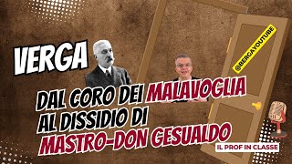 VERGA Dal coro dei Malavoglia al dissidio di Mastrodon Gesualdo [upl. by Lubet180]