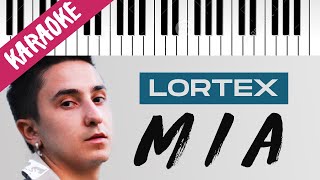 Lortex  MIA  Piano Karaoke con Testo [upl. by Callie219]