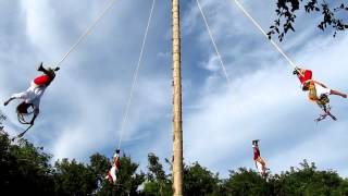 Xcaret Park  Flying Men Voladores de Papantla  Riviera Maya  Mexico [upl. by Marj]