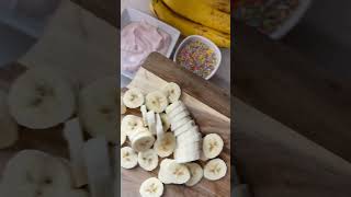 Frozen Banana Bites Easy Snack Idea easyrecipe healthyrecipes momlife snackideas shorts [upl. by Engis]