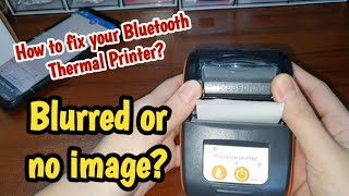 How To Fix Blurred or No Image Portable Bluetooth Thermal Printer  Senda [upl. by Ramar]