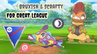 Bruxish In Pokemon Go Great League  Scrafty In Pokemon Go Great League  Pokemon Go PVP  short [upl. by Matteo]