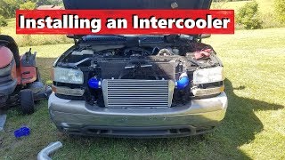 Installing An Intercooler On The SlowGMC  Goldie Hawn  Boosted 2000 GMC Sierra [upl. by Mcgraw952]