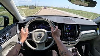 2025 Volvo XC60 T8 PlugIn Hybrid Ultra  POV Driving Impressions [upl. by Parrie]