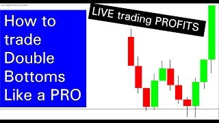 How to TRADE Double Bottoms like a PRO LIVE trade [upl. by Ximenez]