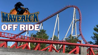 Maverick  Cedar Point  4K Off Ride Non Copyright [upl. by Neehcas]