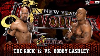 Full Match  The Rock 12 vs Bobby Lashley New Year RevolutionWWE 2K23 [upl. by Idnyc]