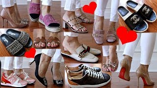 LEAST amp MOST USED DESIGNER SHOE COLLECTION 2018  MODELING SHOTS  CHARIS [upl. by Thinia]