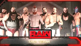 WWE 2K18  The Bar amp The Natural Disasters vs The Bushwhackers amp Braun Strowman amp Kalisto [upl. by Yaja405]