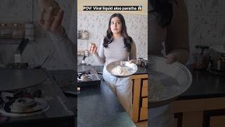 quotNo messy hands clean tasty aloo parathaquot 🤣😜😉 funny relatable comedy shorts [upl. by Hakeber]