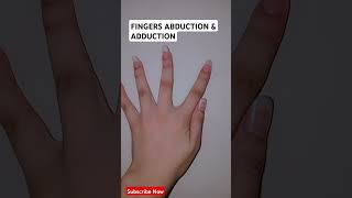 Fingers Abduction amp Adduction hand fingers handpain [upl. by Alahcim886]