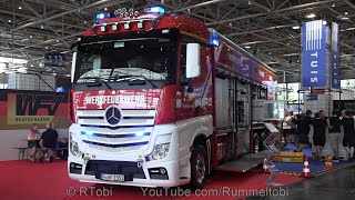 German Industrial Fire HazMat Truck – Mercedes Actros Rosenbauer – Walk Around – Interschutz 2022 [upl. by Struve]