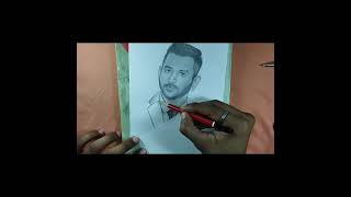 MSDhoni Portrait Sketch  Mahendra Singh Dhoni  mahendrasinghdhoni  India [upl. by Llewsor]