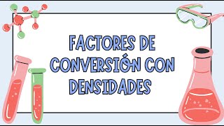 Factores de conversion con unidades de densidad Muy fácil [upl. by Marillin422]