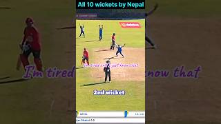 All 10 wickets By Nepal 🇳🇵 against Canada HP Nepal vs Canada live  NPL auction [upl. by Terrene399]