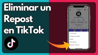 Cómo eliminar un Repost en TikTok [upl. by Eseyt]