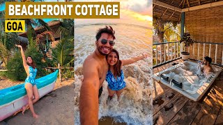 Private Beach Front Cottage in Goa with Jacuzzi  Full Details With Costing  Goa 2023 [upl. by Orlanta376]