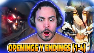 🔥REACCIONANDO a TODOS los OPENINGS y ENDINGS de OVERLORD💀│❗DEMASIADO PEAK❗ [upl. by Gora]