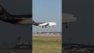 UPS a300 landing at KDFW planespotting [upl. by Einatsed296]