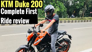 2018 KTM Duke 200 First ride review  Detailed [upl. by Nnaylloh]