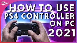 How to Use A PS4 Controller on PC Wired and Wirelessly 2021 [upl. by Anirtruc]