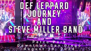 Def Leppard Journey Steve Miller Band  LIVE at Petco Park  Downtown San Diego [upl. by Coombs]