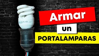 Como ARMAR y CONECTAR un Portalamparas o foco 💡 [upl. by Oiznun405]