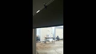 Super Sneaky low headroom garage door hardware fixing problems on site [upl. by Seften359]