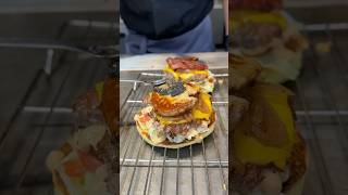 Caviar and foie gras burger 🍔😋 help subscribe shorts satisfying burger [upl. by Ernesto]