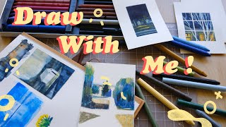 🎨 Art Vlog  paint with me art supply haul amp palettes ⭐ [upl. by Dnyletak]