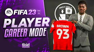 1 TOBI BROWN IN CRAWLEY TOWN PROFESSIONAL DEBUT  FIFA 23 Player Career Mode [upl. by Bibah640]